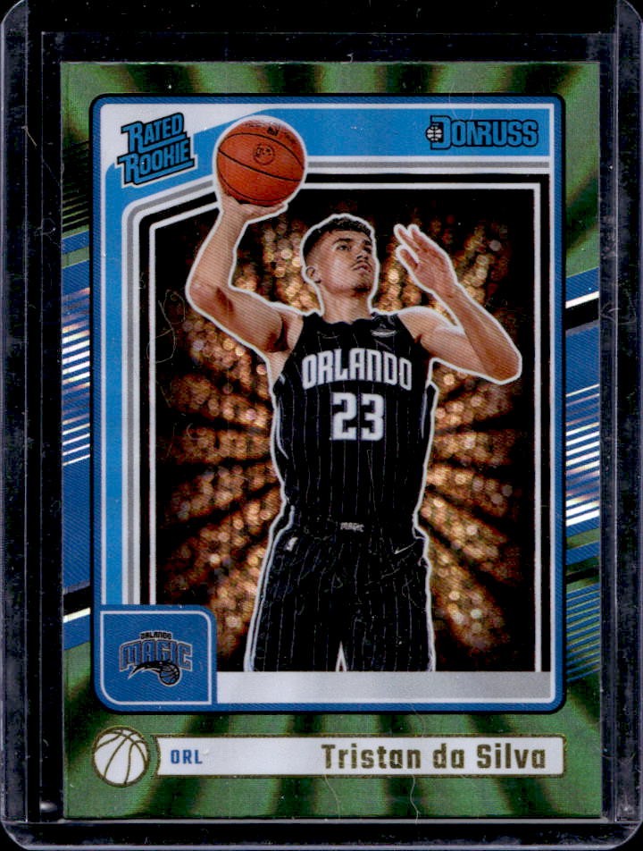2024-25 Donruss Tristan da Silva Holo Green Laser Rated Rookie #203 Magic