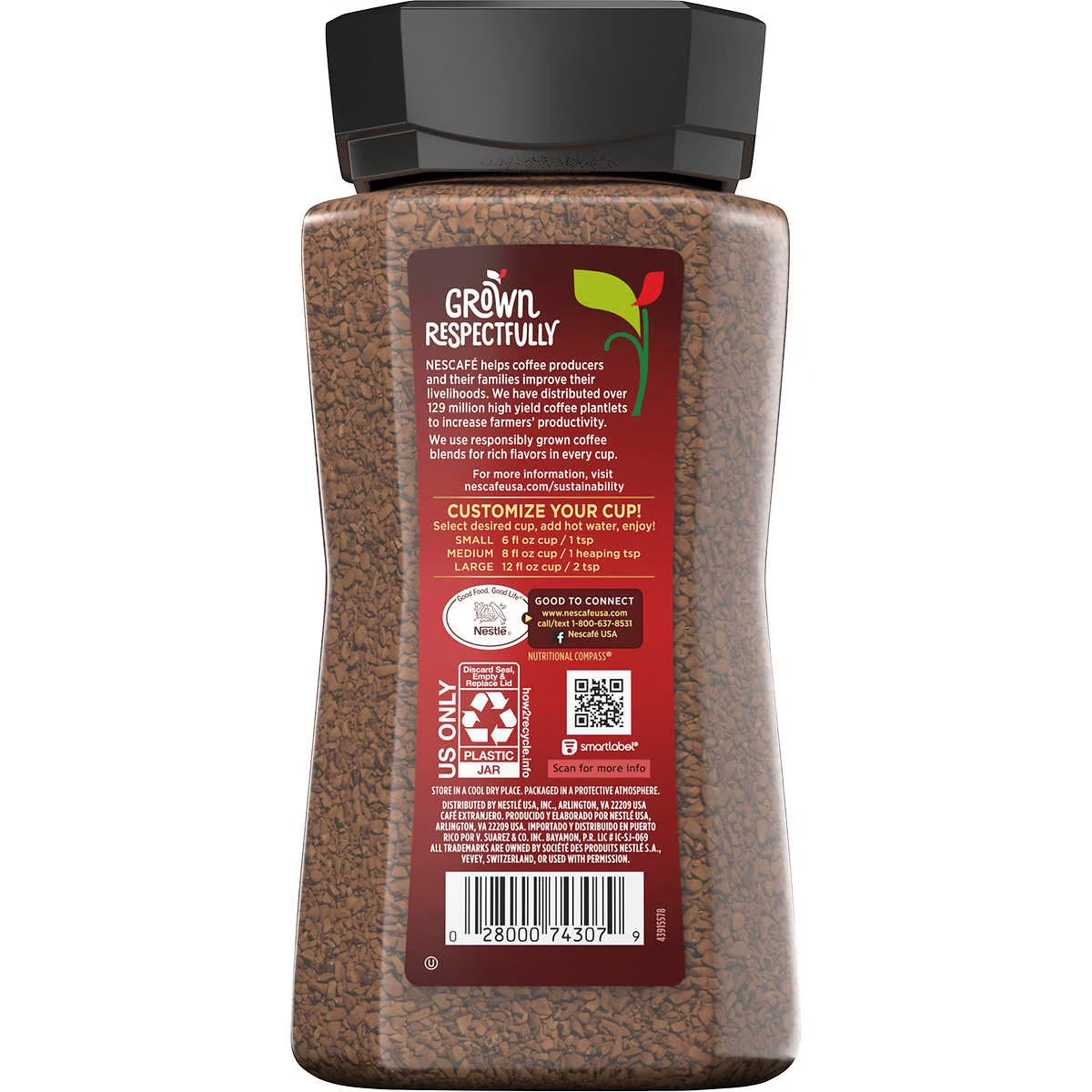 4 Jars Nescafe Taster's Choice Instant Coffee House Blend 14 OZ Each Jar