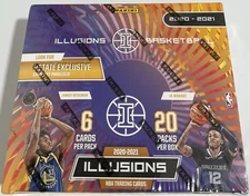 2020-21 Panini Illusions Basketball Factory Sealed Retail Box - 20 packs