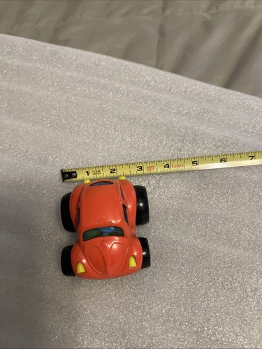Buddy L VW Volkswagen Beetle Orange Car Toy Metal & Plastic B226 - Picture 8 of 8