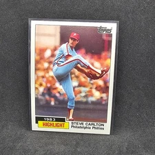 1984 Topps - 1983 Highlight Steve Carlton #1