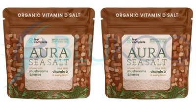 Feel Complete Aura Meersalz Pilz Kräuter Vitamin D Celtic - 80g (2er Pack)