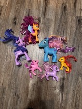 Boley My Little Pony Unicorn Pegasus Plastic Figures Mixed Lot - 6 Pack