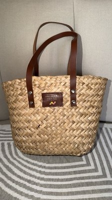 Bvlgari Resort Dubai Wicker Straw Beach Summer Bag Midi Size New Rare