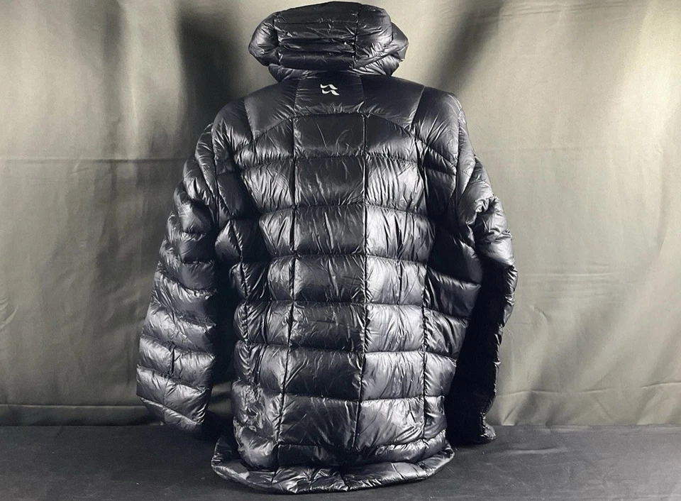 New Rab Mens Mystic G Down Jacket XL Black Full Zip Hooded with tags  - Image 4 of 4