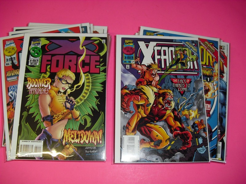 Lot of 37 X-Force #51 57-74 + Annual 97 & X-Factor #124-137 139-141 most NM!