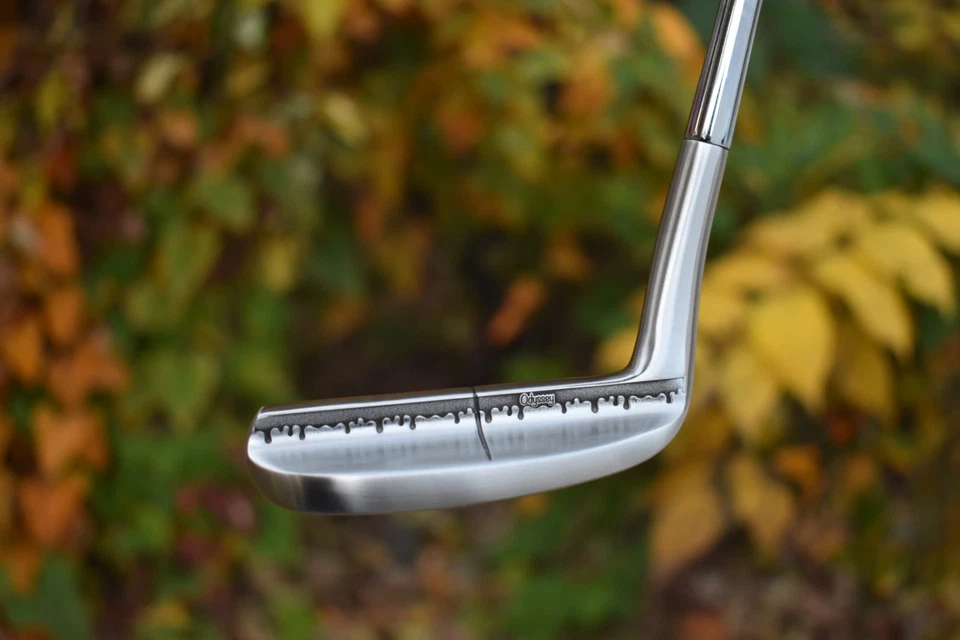 CUSTOM Left Hand Odyssey Metal-X 8 Putter Napa 8802 35" LH Engraved Drip Design - Image 3 of 4