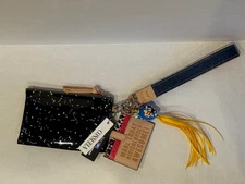 NWT NEW CONSUELA WRISTLET DREAMY STARRY WALLET CARD HOLDER KEY CHAIN