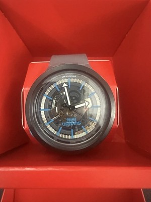 Swatch BIG BOLD EASYTIPPAY SO27M104-5300 Skeleton 47mm mit Originalkarton