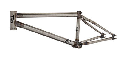 値下げしました！S&M ATF 20.5 クランク付きBMXフレーム S&M ATF FRAME GLOSS CLEAR RAW 20.5 20 INCH BMX BIKE 20.5