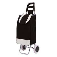 37L Folding Shopping Trolley Waterproof Bag Lightweight 2 Wheel Cart Carrier