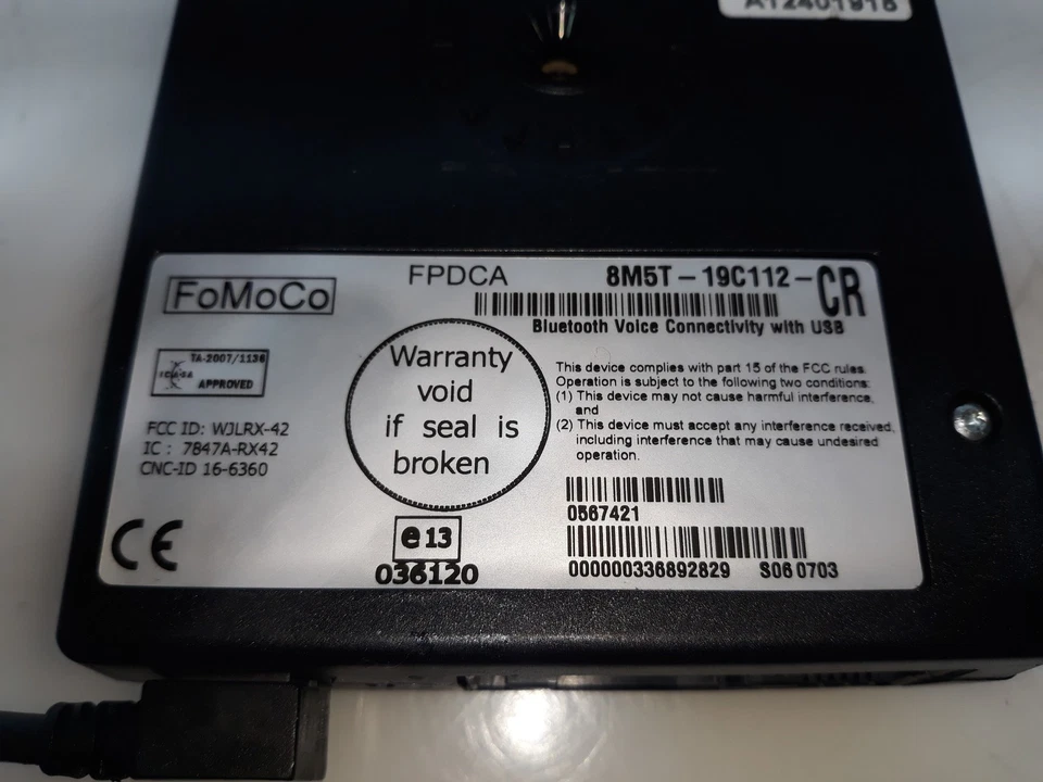 8M5T19C112CR ELECTRONIC MODULE / 8M5T19C112CR / 1573879 FOR FORD GALAXY CA1 LI - Image 2 of 4