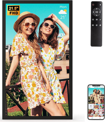 21.5'' Digital Picture Frame Large-Wifi-Photo-Frame - 64GB Wall Mounted Digital F