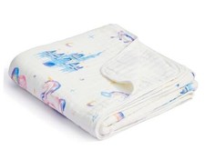 Muslin Baby Blanket Thicker, 30x40 Organic Cotton Newborn 30"x40 1 Unicorn