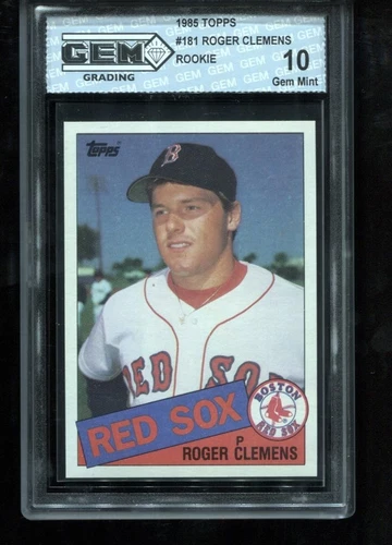 Roger Clemens Rookie 1985 Topps #181 RC Card MVP MLB Boston Red Sox GEM MINT 10