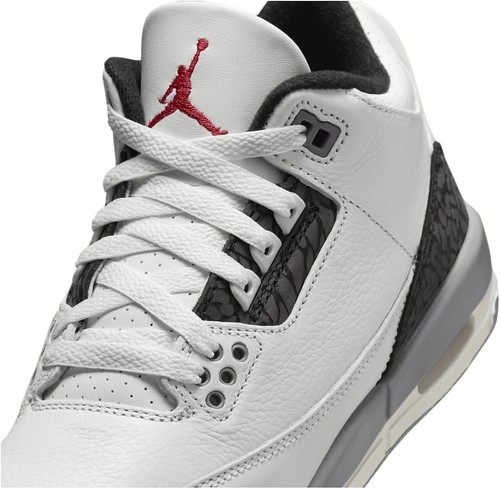 Size 6.5Y / 8W Nike Air Jordan 3 Retro GS Summit White Cement Grey DM0967-106 - Picture 5 of 16