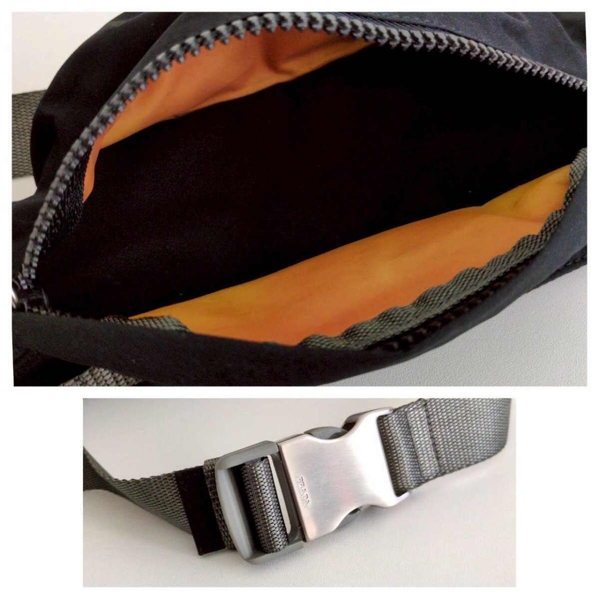 Prada Sport 99s Nylon Waist Pouch Black Vintage Authentic thumbnail 8