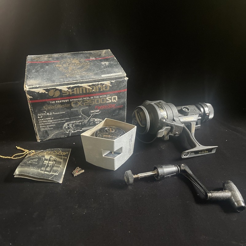 Vintage Shimano SpeedMaster CX2500SQ Spinning Reel W/ Box Papers
