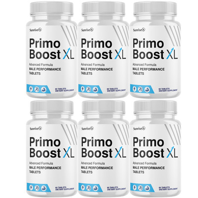 PrimoBoost XL Male Performance Support, (6 Pack) Official Endurance Supplement