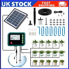Drip Irrigation Kit Automatic Watering Solar System Potted Plant Garden Home New