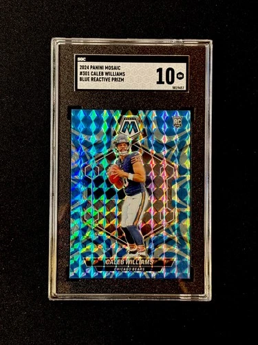 2024 Mosaic - Rookies Reactive Blue Mosaic Prizm #301 Caleb Williams (RC) SGC 10