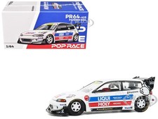 PANDEM CIVIC EG6 RHD WHITE 1/64 DIECAST MODEL CAR BY POP RACE PR640415