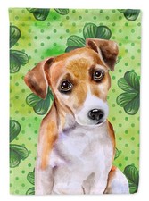 Caroline's Treasures Jack Russell Terrier #2 St Patrick's House Flag BB9887CHF