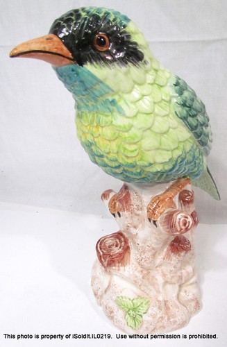 VINTAGE BIRD FIGURINE CHELSEA HOUSE ITALY Porcelain 11" - Picture 2 of 6