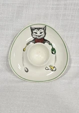 Rare Spode Copeland Cutie Kitten S3243 Boiled Egg Kitten Nursery Ware Egg Cup
