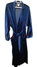 Gilligan  O'Malley VTG Lounger Robe Large Velour Feel Long READ
