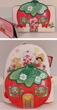 Loungefly NWT Strawberry Shortcake Scented Backpack  Matching Wallet Pink NEW