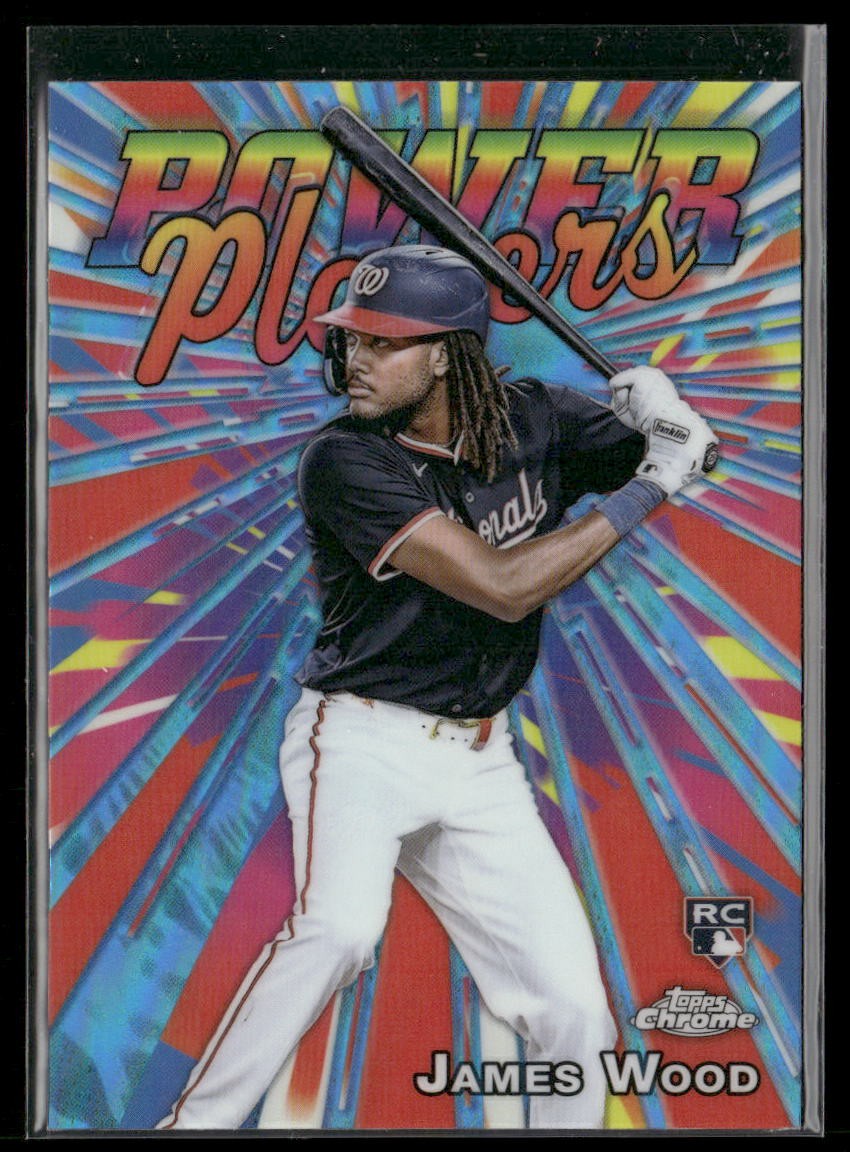 James Wood 2025 Topps Chrome #PP-19 Power Players Washington Nationals