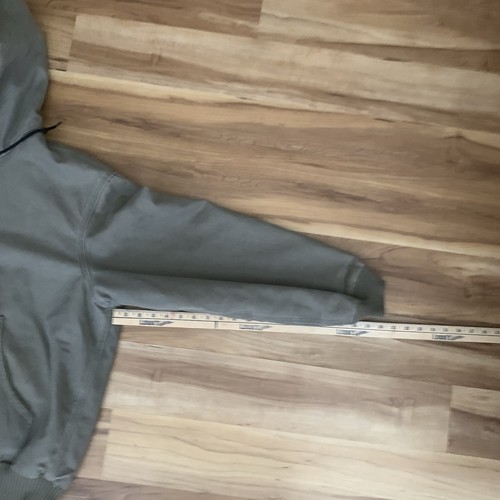 Vintage Carhartt Hooded Canvas Jacket Mens Large Green J130 ARG Workwear Y2K - Picture 13 of 15