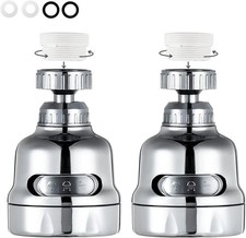 Faucet Sprayer Attachment 360 Degree Rotating Faucet Aerator Accessories 3 Mode