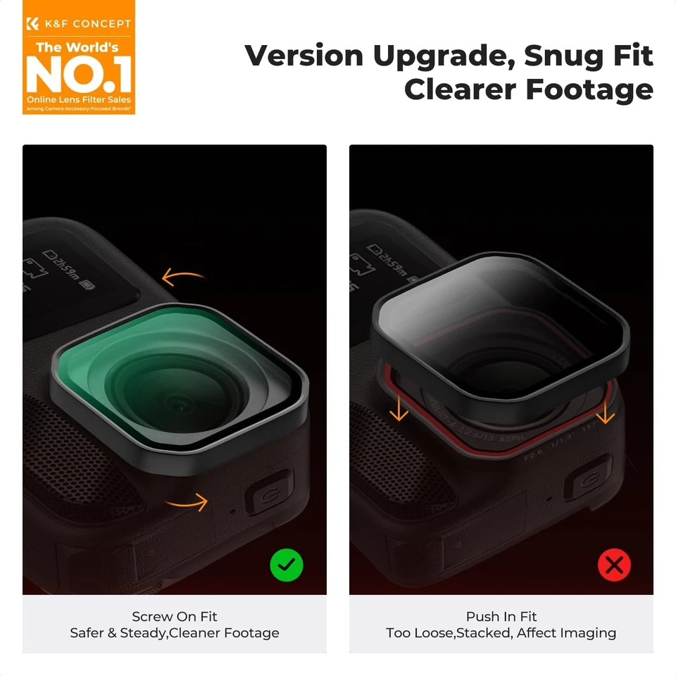 K&F CONCEPT ND Neutral Density PL Polarizing Filter Kit for Insta360 Ace Pro 2 - Image 4 of 4