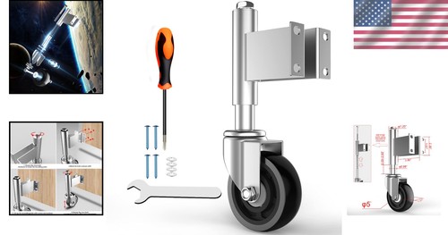 Heavy Duty Gate Caster Wheels 5" - 400 lbs Capacity - 第 2/8 張圖片