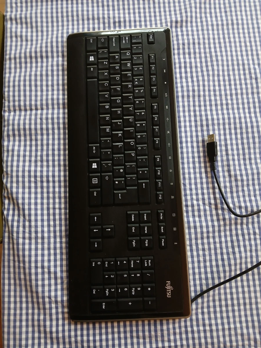 Tastiera Fujitsu KB521 ITA Bianca - Ergonomica Con Layout QWERTZ - Usata Ma Funzionante