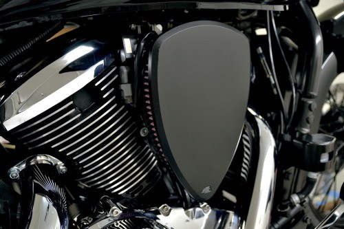 Baron Custom Accessories Big Air Kit - Smooth Black Motorcycle BA-2041-00B - Picture 2 of 4
