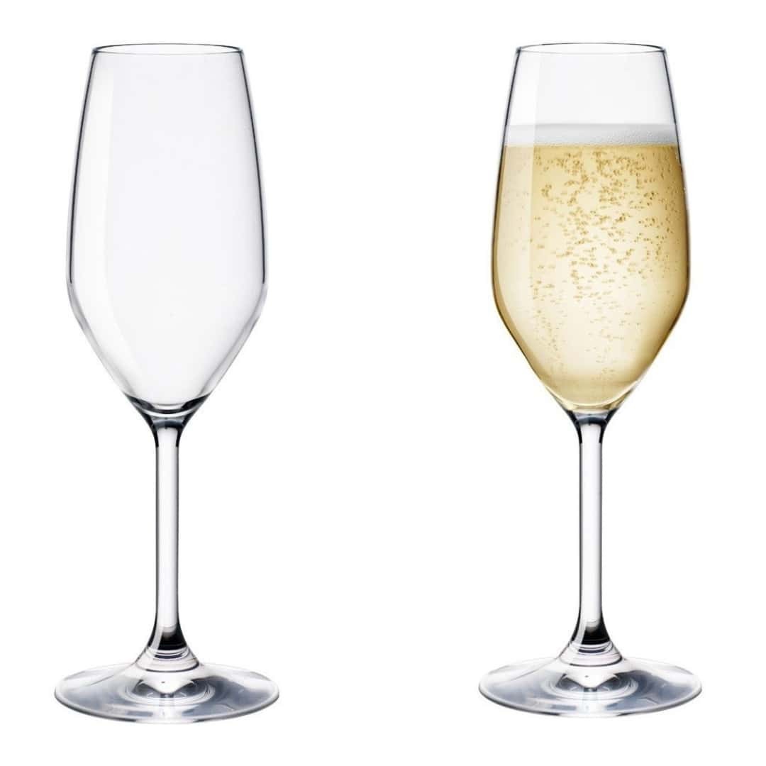 Set 3 Glasses Flute Sparkling Restaurant 24 CL - BORMIOLI ROCCO - Champagne