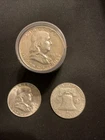 1959 Franklin Silver Half Dollars Roll (20)