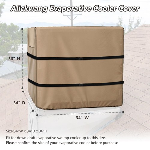 Down Draft Evaporative Cooler CoverHeavy Duty 600D Protection Rain and Snow E... - Picture 2 of 8