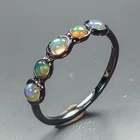 Fine Art Natural Opal Ring 925 Sterling Silver Size 8 /R470617