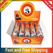 100 Ct Charcoal Tablets 33 mm - Quick Light Discs for Incense Resin Burner Rolls