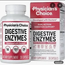 Physician's Choice Digestive Enzyme Blend Pre + Probiotics 60 Capsules 5/2026