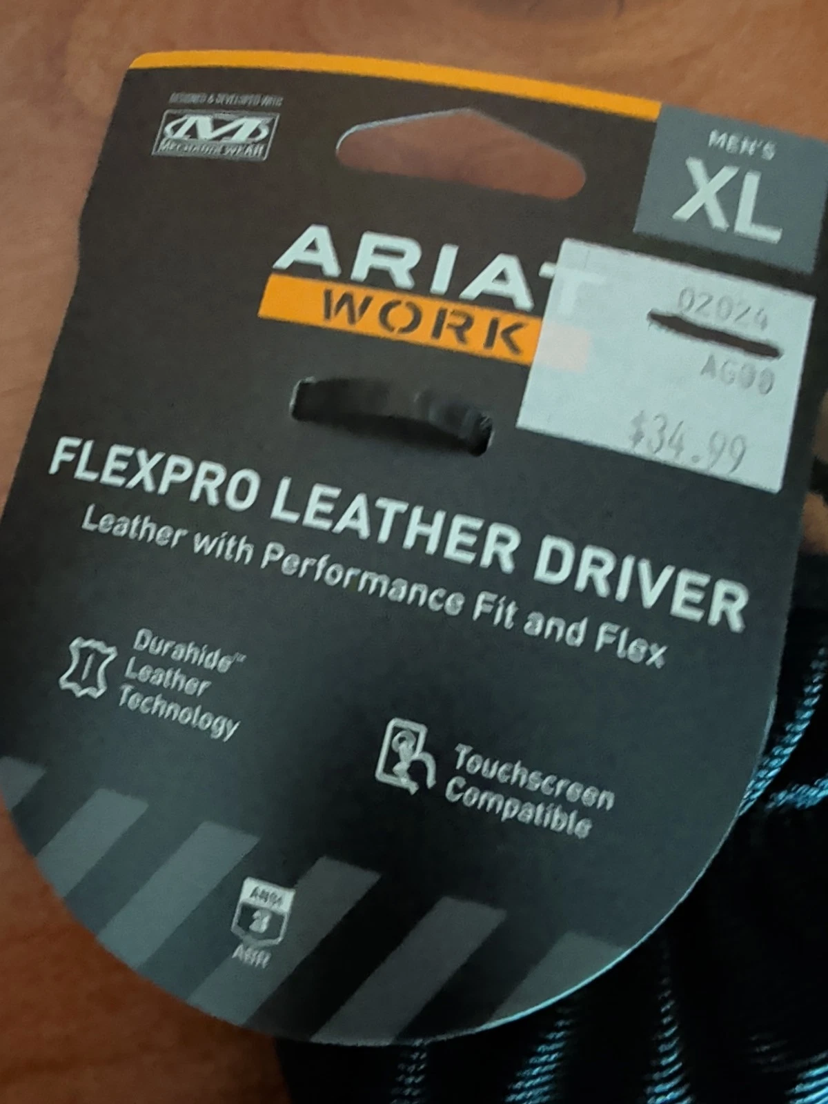 Ariat Work Flexpro Leather Driver Mens Gloves Sz Xlg Black Free Shipping