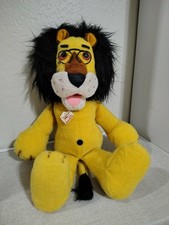 VINTAGE 70s ANIMAL FAIR HUBERT THE LION Harris Bank Trust 26" Plush Toy