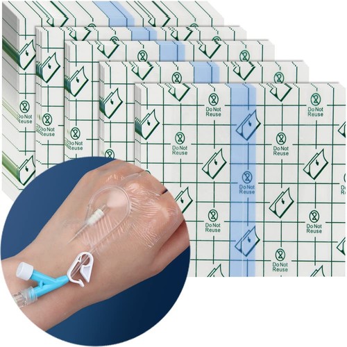 50 Pcs Waterproof Shower Protector Bandage 4x4 inch for Chest Chemo Dialysis ...