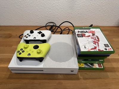 Xbox One S 500 GB Konsole, Weiß, Inkl. Controller, Spiele, Filme Top Zustand