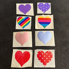 Lot Of Vintage 80  s Mrs. Grossman  s HEARTS Stickers