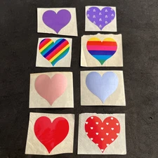 Lot Of Vintage 80’s Mrs. Grossman’s HEARTS Stickers